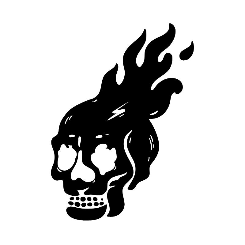 Flaming Skull